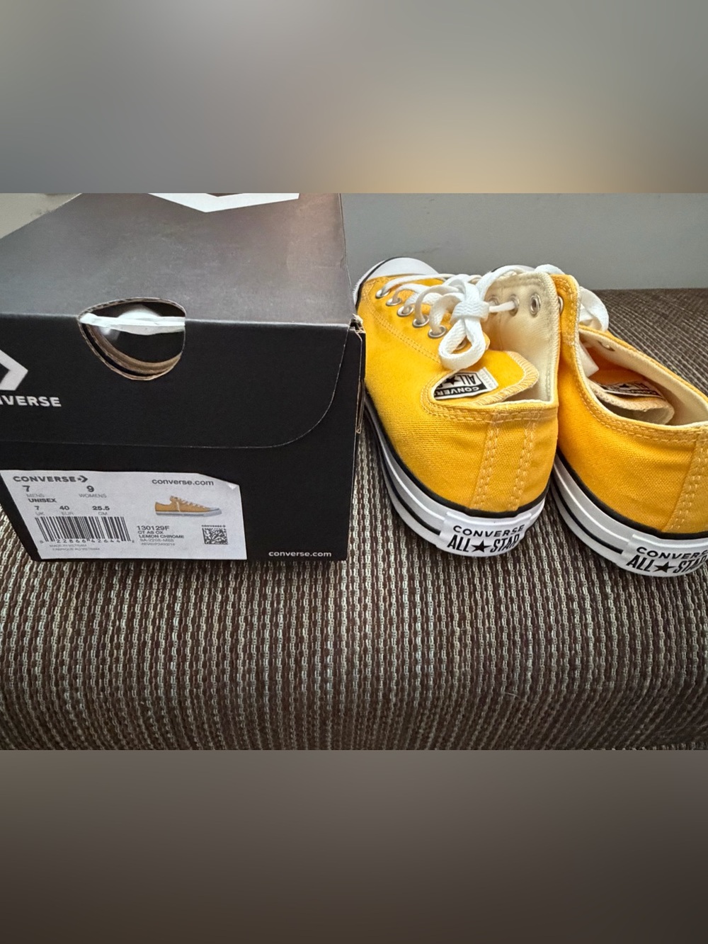 Converse Low Top Canvas Sneakers - Yellow and White - Picture 4 of 4